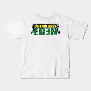 Defenders of Eden logo Distressed Kids T-Shirt